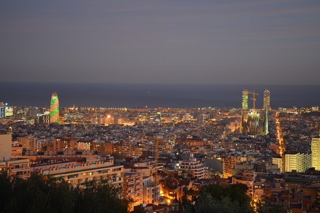 Barcelona skyline viewed from El Carmelo