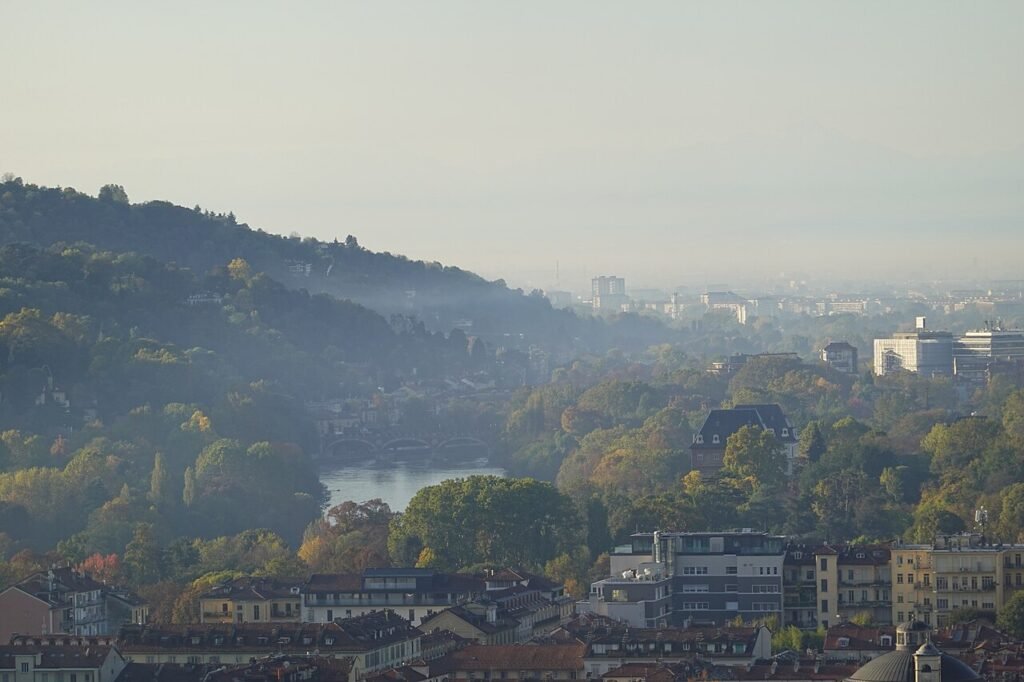 Turin city view